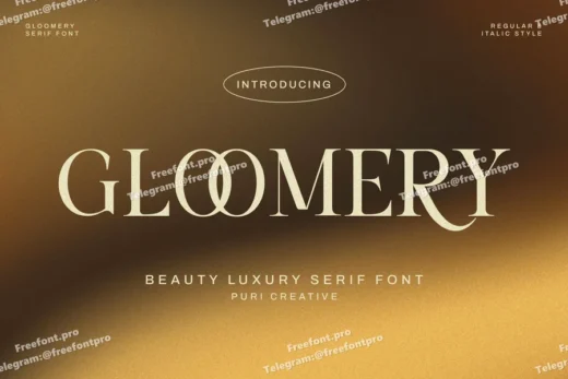 Gloomery - Beauty Luxury Serif Font