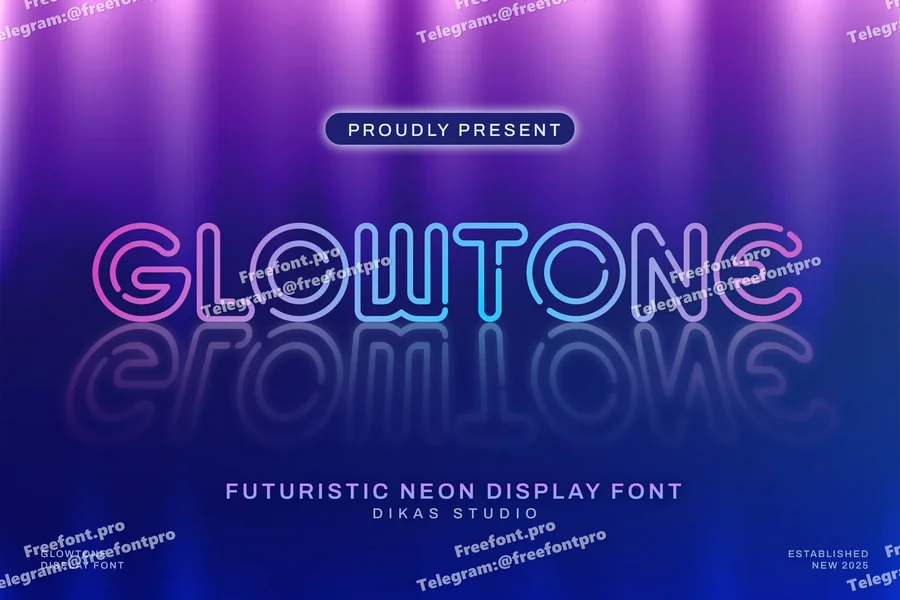 Glowtoneneonsignfont20250805213620utc free font download | freefont Pro Glowtone neon sign font free font download | freefont Pro