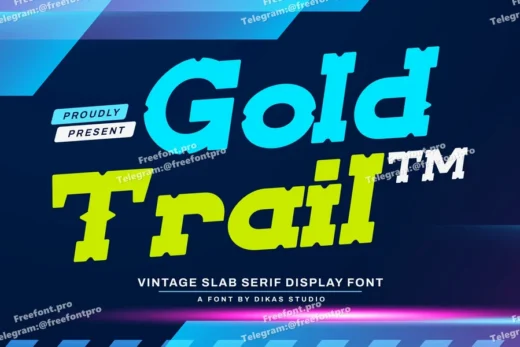 Goldtrail – Bold & Powerful Slab Serif Font