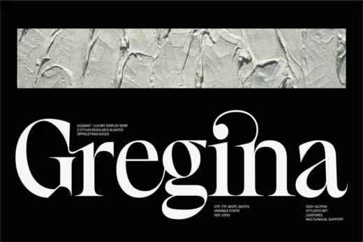 Gregina - Modern Elegant Brand Identity Serif