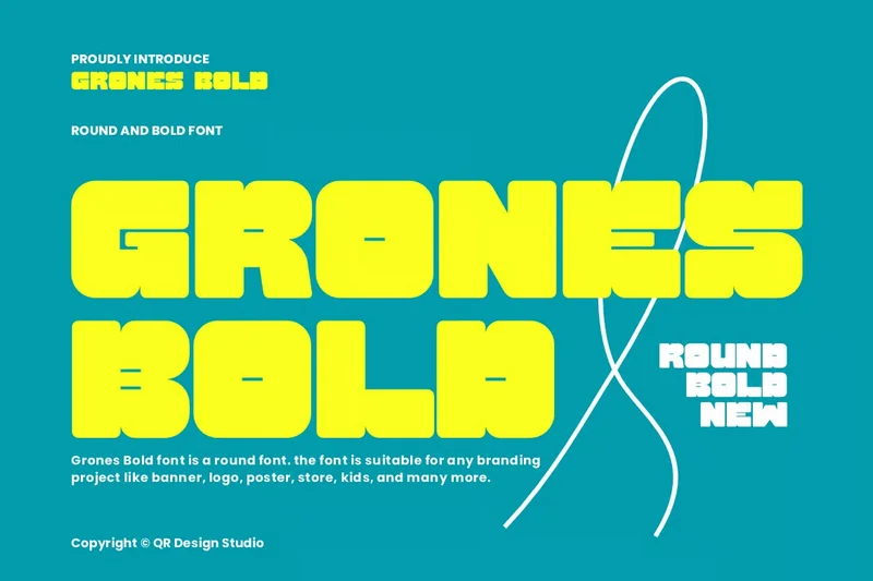 Grones bold   round font  free font download | freefont Pro