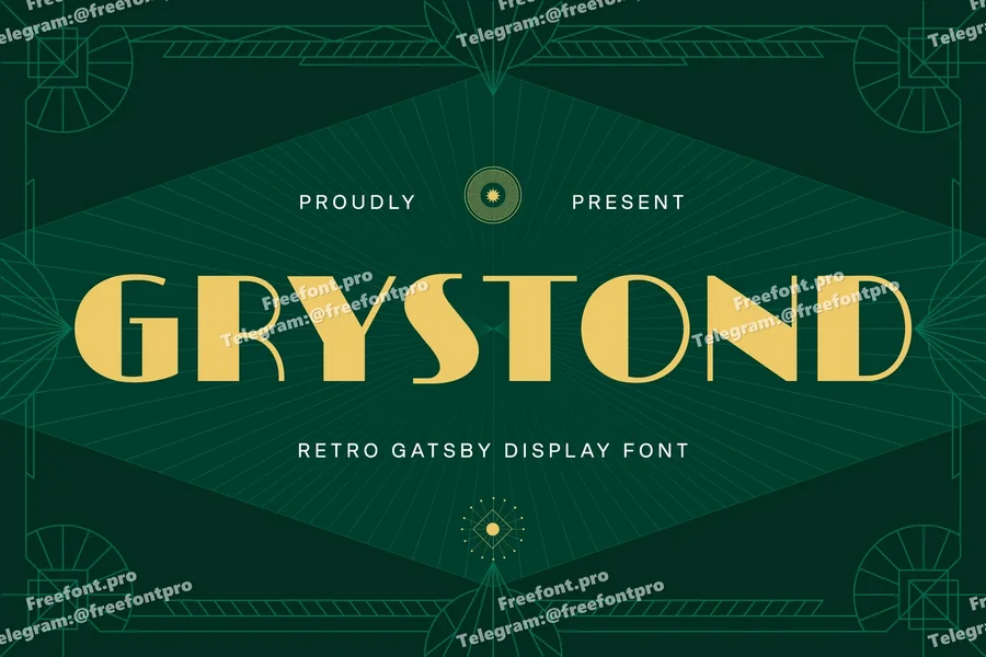 Grystondretrogatsbydisplayfont20250805204012utc free font download | freefont Pro Grystond retro gatsby display font free font download | freefont Pro