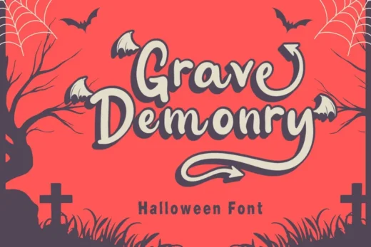 Halloween font   grave demonry  free font download | freefont Pro