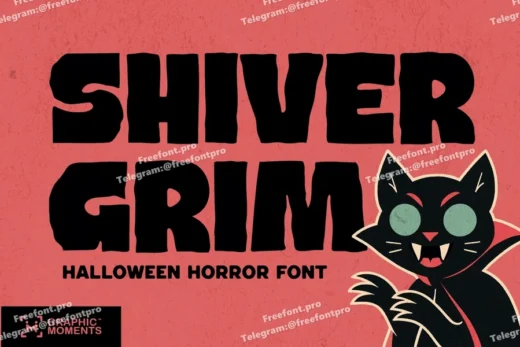 Halloween   shiver grim  free font download | freefont Pro