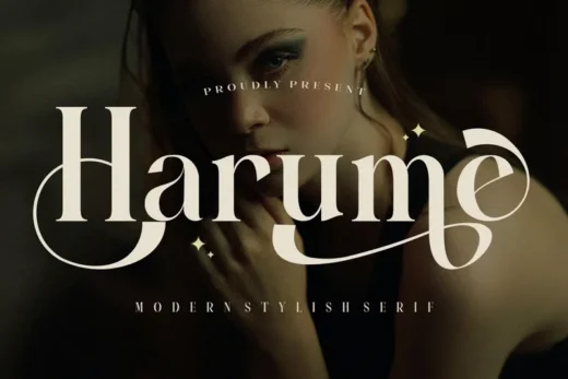 Harume   modern stylish serif  free font download | freefont Pro