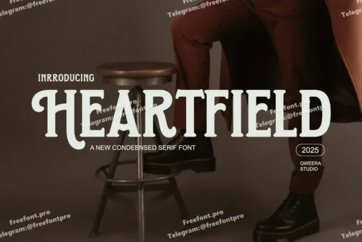 Heartfield   vintage condensed serif font  free font download | freefont Pro