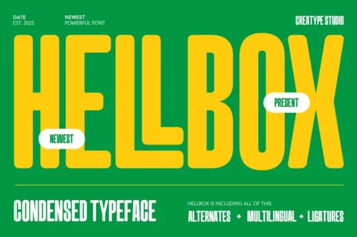 Hellbox Bold Condensed Display Sans