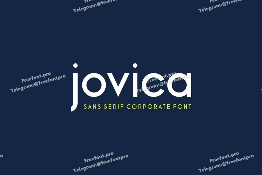Jovica sans serif corporate font  free font download | freefont Pro