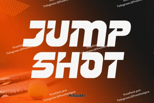 Jumpshot  bold sport font  free font download | freefont Pro
