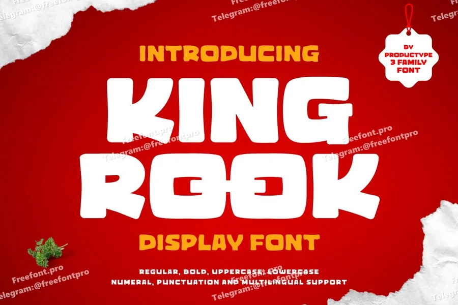 Kingrookdisplayfoodfont20250804205021utc free font download | freefont Pro King rook display food font free font download | freefont Pro