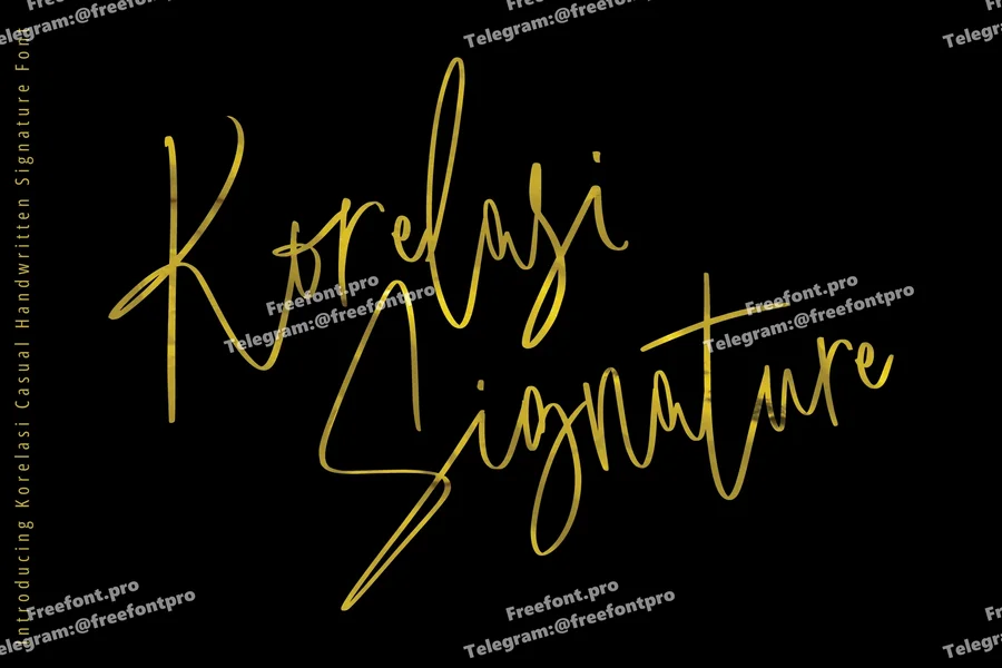 Korelasicasualsignature20250808172411utc free font download | freefont Pro free font download | freefont Pro