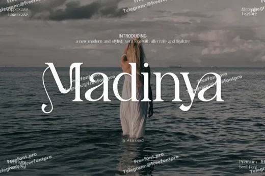 Madinya  free font download | freefont Pro