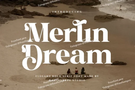 Merlin dream elegant bold serif font  free font download | freefont Pro