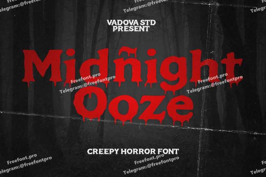 Midnightoozecreepyhorrorfont20250807043822utc free font download | freefont Pro Midnight ooze creepy horror font free font download | freefont Pro