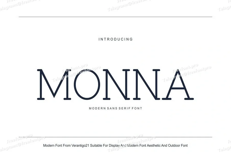 Monna font  free font download | freefont Pro