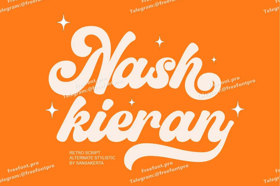 Nash kieran  free font download | freefont Pro