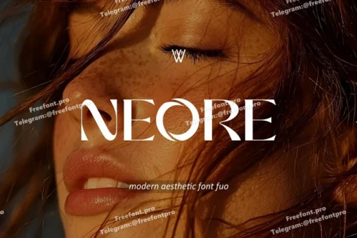 Neore - Futuristic Luxury Display Font Pairings