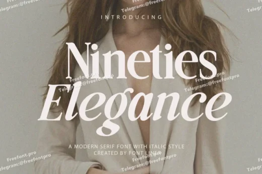 Nineties elegance   modern serif font  free font download | freefont Pro