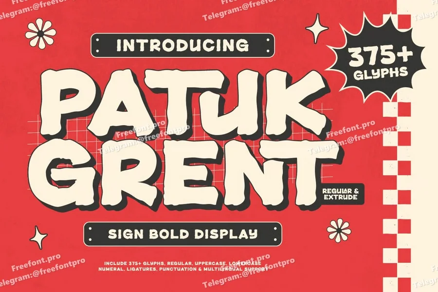 Patukgrentsignbolddisplay20250804212154utc free font download | freefont Pro Patuk grent sign bold display free font download | freefont Pro