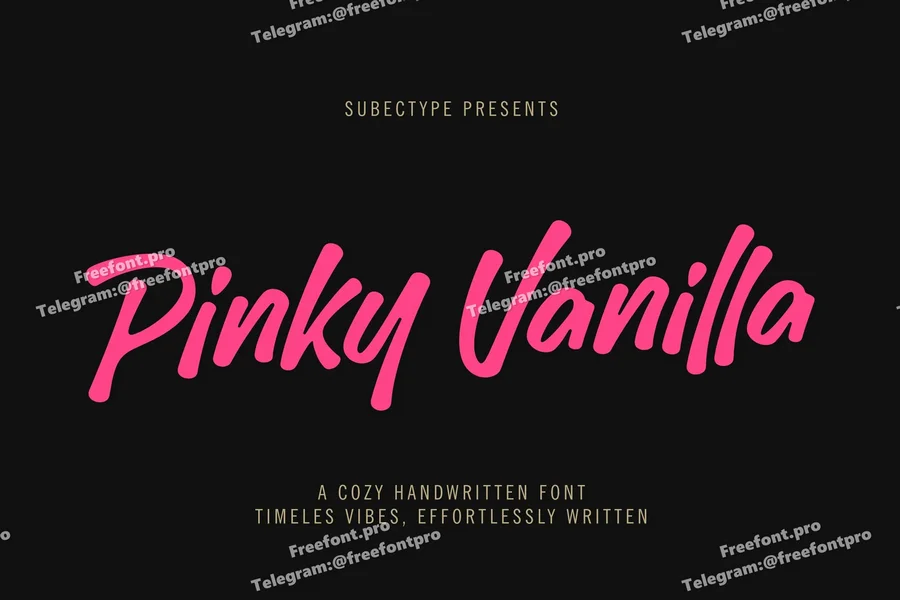 Pinkyvanillahandwrittenfont20250731182325utc free font download | freefont Pro free font download | freefont Pro