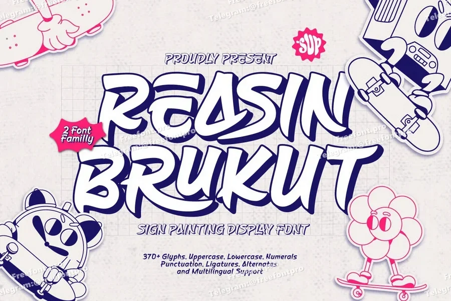 Reasinbrukutsignpaintingdisplayfont20250804211852utc free font download | freefont Pro Reasin brukut sign painting display font free font download | freefont Pro