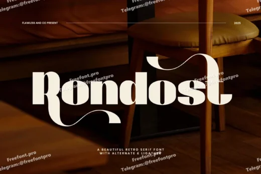 Retro serif rondost font  free font download | freefont Pro
