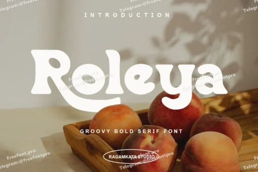 Roleya   groovy bold font  free font download | freefont Pro