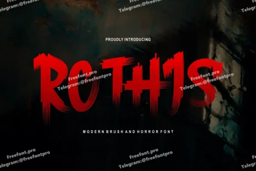 Rothis font  free font download | freefont Pro