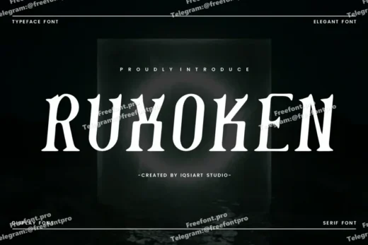 Ruxoken   elegant serif font  free font download | freefont Pro