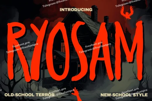Ryosam - Handwritten Horror Fonts
