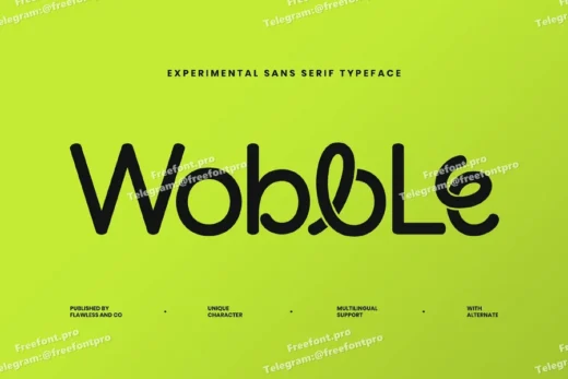 Sans serif wobble font  free font download | freefont Pro