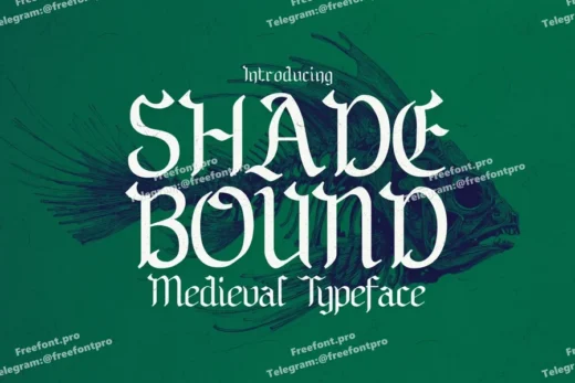 Shadebound - Gothic Brush Typeface