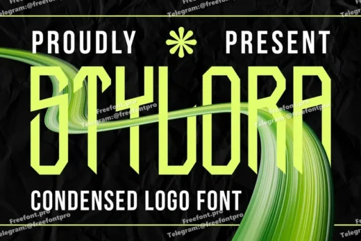 Stylora Condensed Logo Font