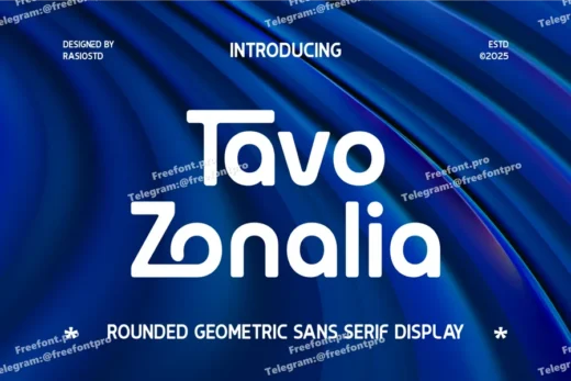 Tavo Zonalia Rounded Geometric Sans Serif