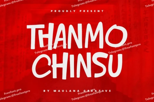 Thanmo chinsu cute handwritten display font  free font download | freefont Pro