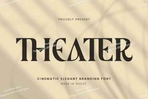 Theater - Cinematic Ligature Branding Font
