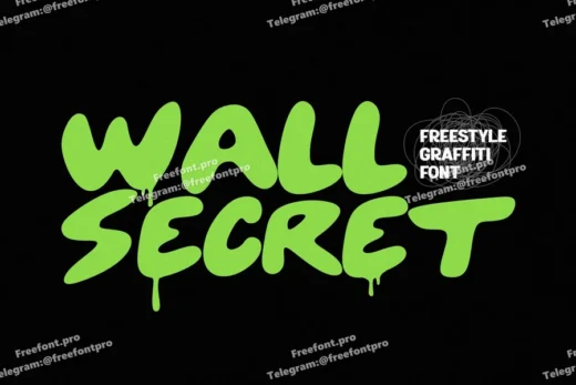 Wall Secret – Freestyle Graffiti Font
