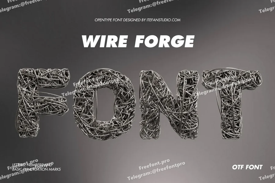 Wireforgefont20250808185329utc free font download | freefont Pro Wire forge font free font download | freefont Pro