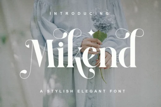 Mikend modern serif font  free font download | freefont Pro