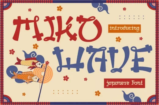 Miko Wave Japanese Font