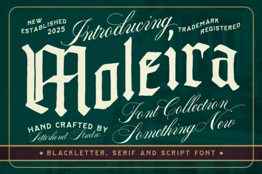 Moleira  free font download | freefont Pro