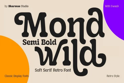 Mondwild  vintage food font  free font download | freefont Pro