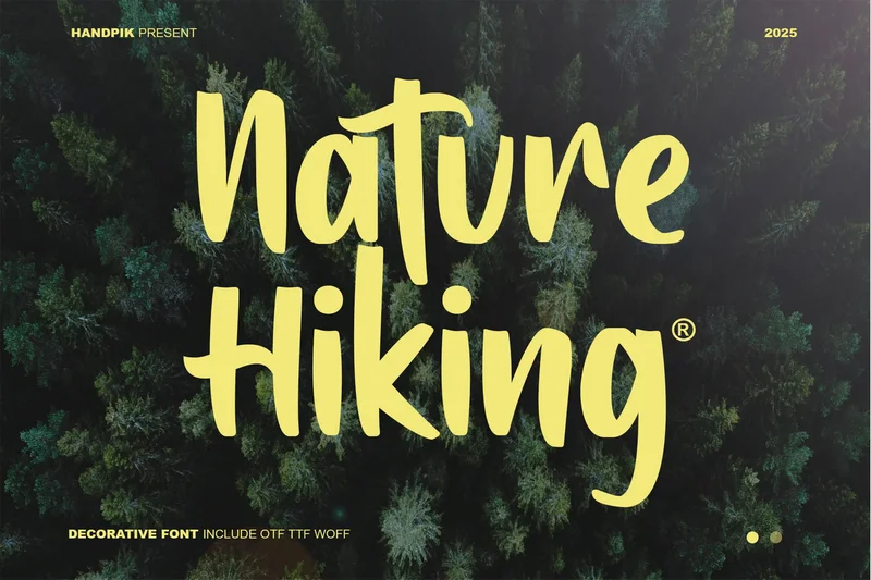 Naturehiking20250818225632utc free font download | freefont Pro Nature hiking free font download | freefont Pro