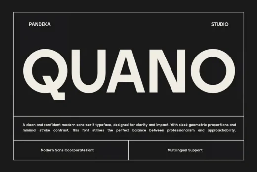 Professional corporate font   quano  free font download | freefont Pro