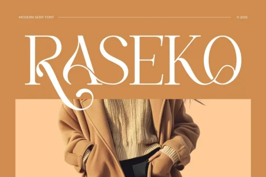 Raseko   modern serif font  free font download | freefont Pro