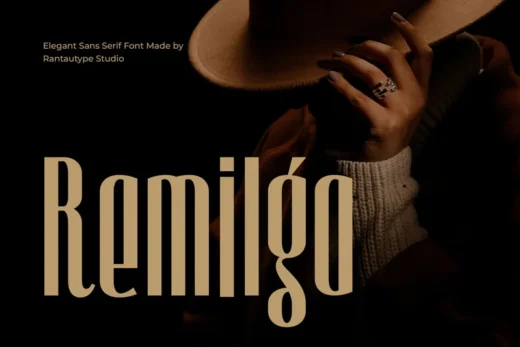 Remilga elegant serif font  free font download | freefont Pro