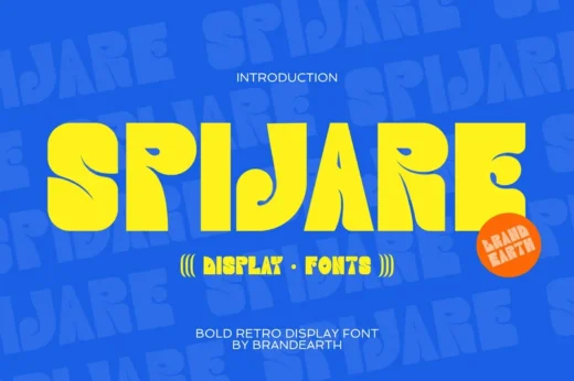 Spijare Bold Retro Psychedelic Font