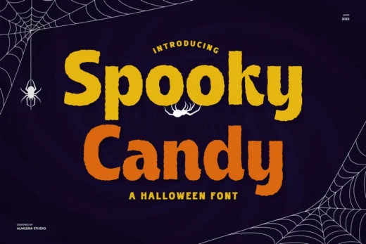 Spooky candy  halloween font  free font download | freefont Pro
