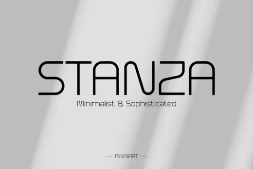 Stanza  timeless minimalist typeface  free font download | freefont Pro