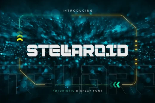 Stellaroid - Futuristic Display Font